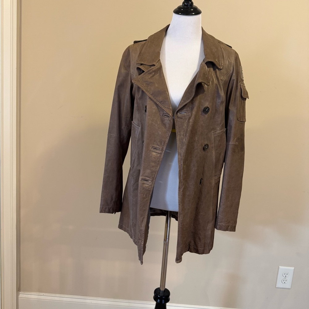 Brown Women's leather jacket